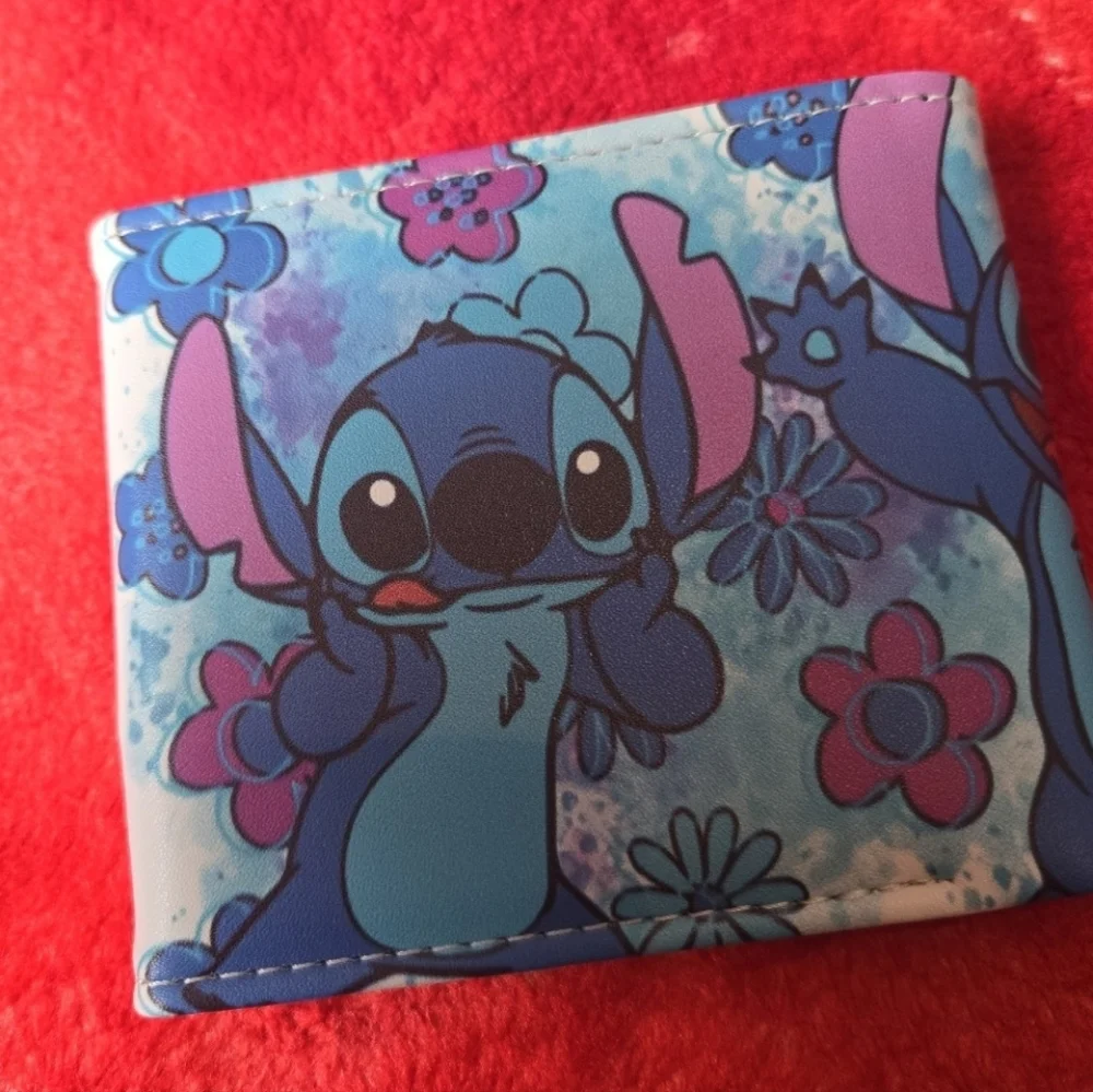 New lilo and stitch anime manga leather wallet